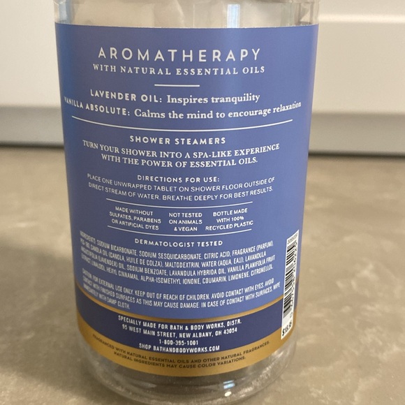 Bath & Body Works lavender vanilla shower steamers - Picture 5 of 6